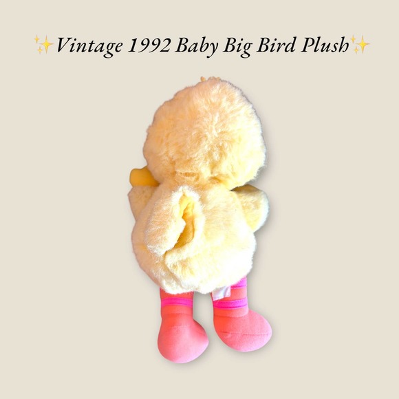✨Vintage‎ 1992 Child Dimension Baby Big Bird Plush✨ - Picture 3 of 10